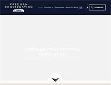 Tablet Screenshot of freemanconstructioninc.net
